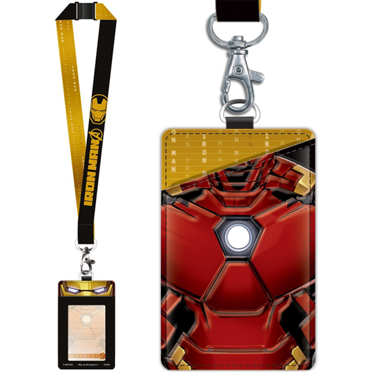 Picture of Marvel Avengers Iron Man Deluxe Lanyard With PU Card Holder