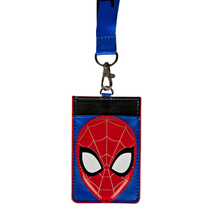 Picture of Marvel Spider-Man Web Face Lanyard With PU Card Holder