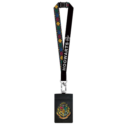 Picture of Harry Potter Hogwarts Crest Lanyard With PU Card Holder