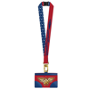 Picture of DC Comics Wonder Woman Symbol Lanyard With PU Card Holder