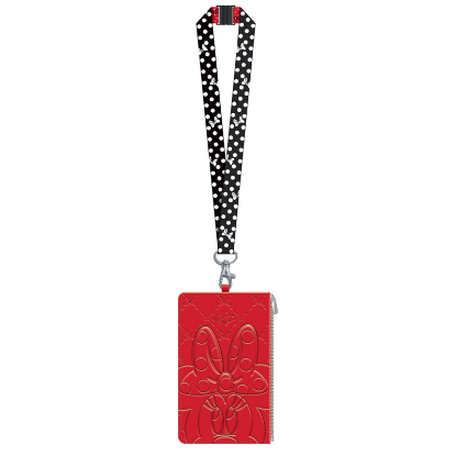 Picture of Disney Minnie Mouse Deluxe Lanyard With Passport Holder Red