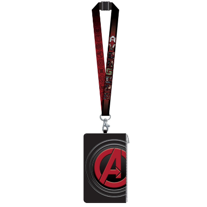 Picture of Marvel Avengers Symbol Lanyard With Passport Holder