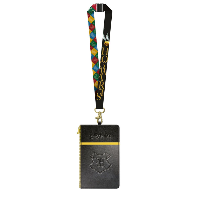 Picture of Harry Potter Hogwarts Crest Deluxe Lanyard With Passport Holder