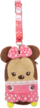 Picture of Disney Minnie Mouse Deluxe Lanyard With Plush Pouch Pink