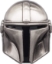 Picture of Star Wars Mandalorian Helmet Silver Pewter Lapel Pin