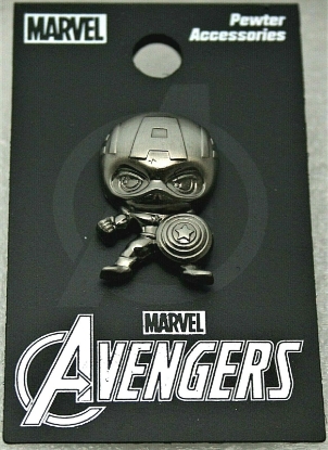 Picture of Marvel Captain America Kawaii Pewter Lapel Pin