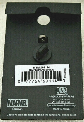 Picture of Marvel Captain America Kawaii Pewter Lapel Pin