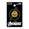 Picture of Captain Marvel Round Logo Pewter Lapel Pin Gold Color