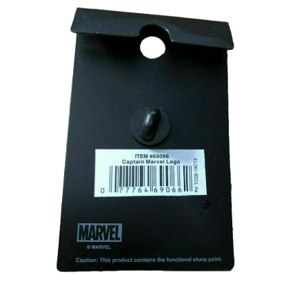 Picture of Captain Marvel Round Logo Pewter Lapel Pin Gold Color