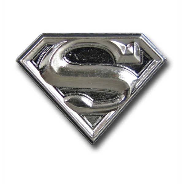 Picture of Dc Comics Superman Logo Pewter Lapel Pin Silver Grey