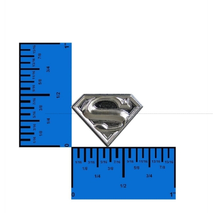 Picture of Dc Comics Superman Logo Pewter Lapel Pin Silver Grey