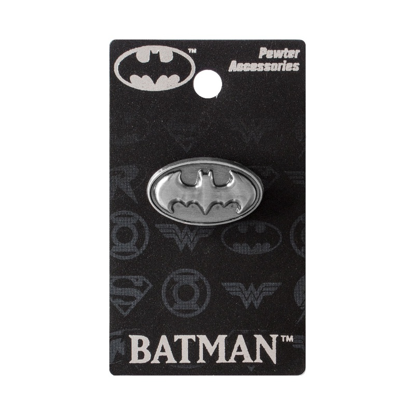 Picture of Dc Comics Batman Logo Pewter Lapel Pin Silver Gray