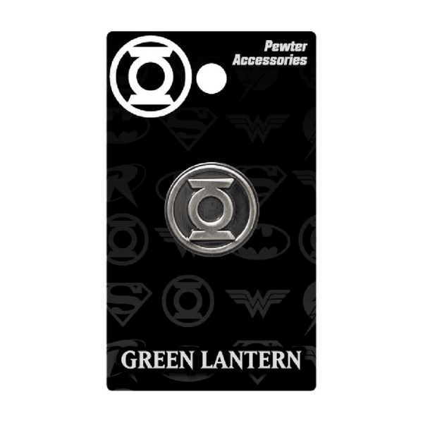 Picture of DC Comics Green Lantern Logo Pewter Lapel Pin Silver Gray