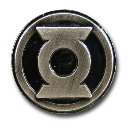 Picture of DC Comics Green Lantern Logo Pewter Lapel Pin Silver Gray