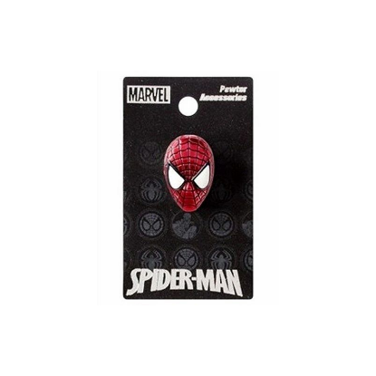 Picture of Marvel Spider-Man Web Mask Colored Pewter Lapel Pin