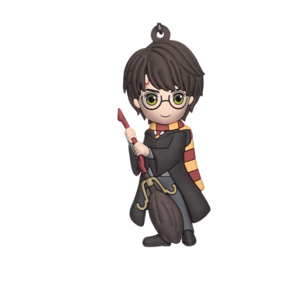 Picture of Harry Potter Harry Holding Magic Broom 3D Foam Bag Clip