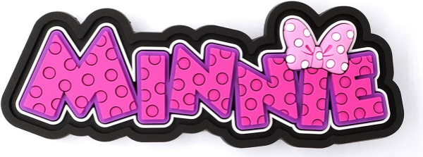 Picture of Disney Minnie Logo Soft Touch PVC Magnet 3 Inches Pink