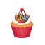 Picture of Disney Mickey Mouse Birthday Cupcake Soft Touch 3D Novelty Magnet