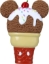 Picture of Disney Mickey Icon Ice Cream Cone Cherry On Top 3D Novelty Magnet