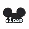 Picture of Disney Mickey Mouse Ears #1 Dad Soft Touch PVC Magnet
