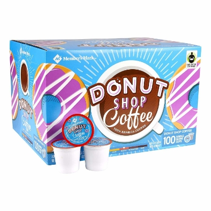 Picture of Member's Mark Donut Shop Coffee 100 Single-Serve Cups Net Wt 38.8 Oz