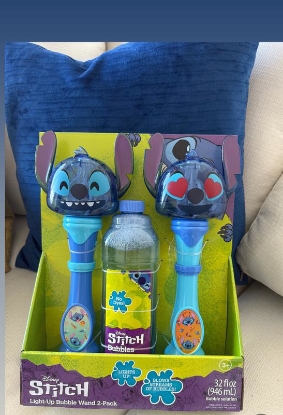 Picture of Licensed Character Light-Up Bubble Wands with Bubble Solution, 2 pk (Stitch)