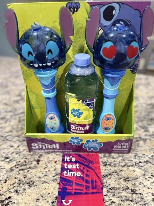 Picture of Licensed Character Light-Up Bubble Wands with Bubble Solution, 2 pk (Stitch)
