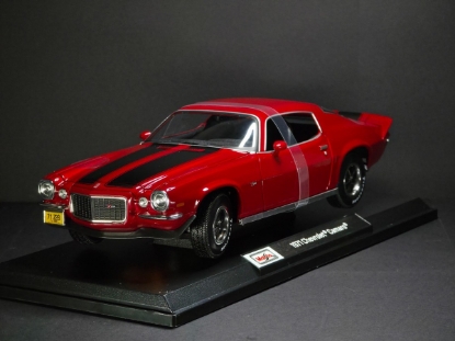 Picture of Maisto 1971 Chevrolet Camaro- Red With Black Stripes 1:18 - NIB Special Die-Cast Car  Edition