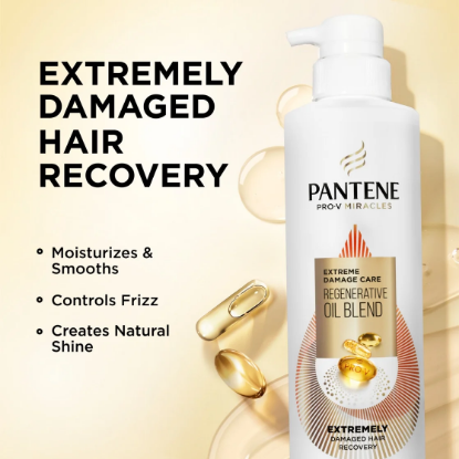 Picture of Pantene Pro-V Miracles Extreme Damage Care Regenerative Oil Blend Shampoo & Conditioner, 30 fl. oz., 2 pk.