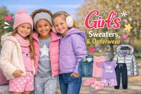 Picture for category Girl's Sweaters & Outerwear