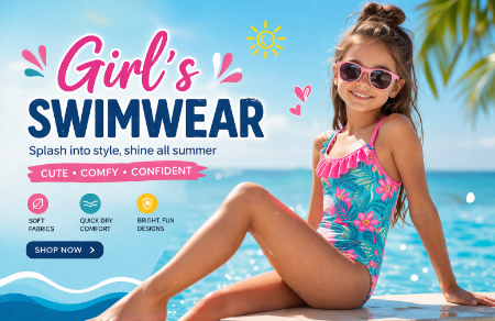 Picture for category Girl's Swimwear