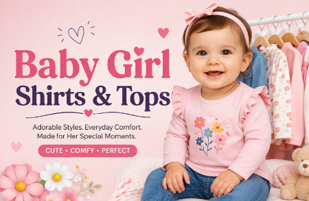 Picture for category Baby Girl Shirts & Tops