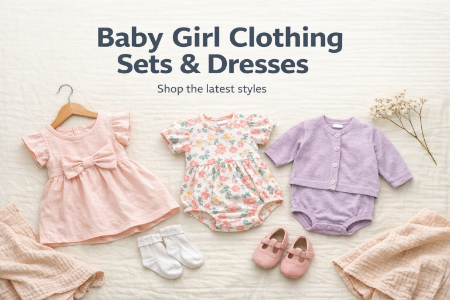 Picture for category Baby Girl Clothing Sets & Dresses