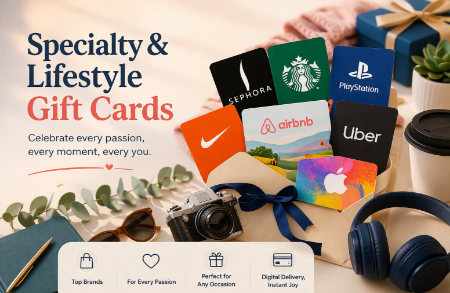 Picture for category Specialty & Lifestyle Gift Cards