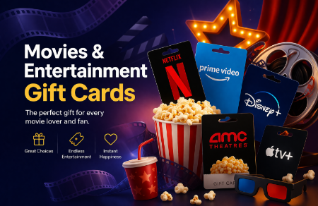 Picture for category Movies & Entertainment Gift Cards