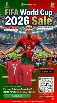 Portugal Cristiano Ronaldo #7 Home Jersey FIFA World Cup 2026 Edition