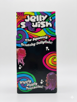 NeeDoh Jelly Squish Super Solid Jellyfish Squishy Toy