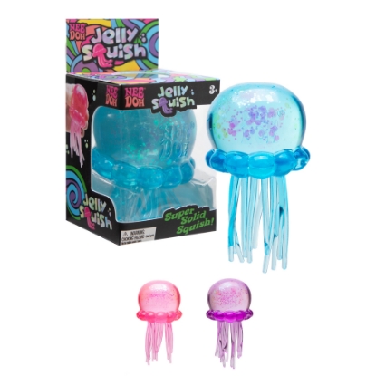 NeeDoh Jelly Squish Super Solid Jellyfish Squishy