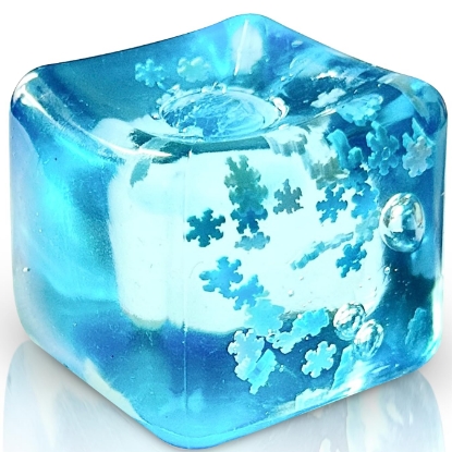 Snowflake Ice Super Solid Squish Cube Squeeze Ball