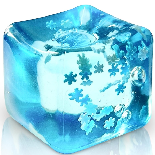 Snowflake Ice Super Solid Squish Cube Squeeze Ball