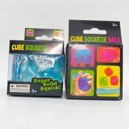 Snowflake Ice Super Solid Squish Cube Squeeze Ball