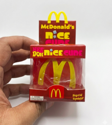 NeeDoh McDonald's Nice Cube Super Solid Squish Fidget Toy