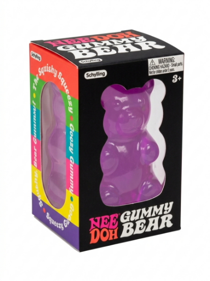 Schylling NeeDoh Gummy Bear Squishy Sensory Fidget Toy