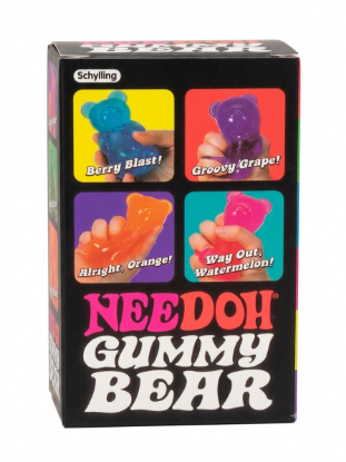Schylling NeeDoh Gummy Bear Squishy Sensory Fidget Toy