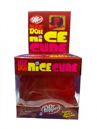 Schylling NeeDoh Dr Pepper Nice Cube - Super Solid Squish Fidget Toy
