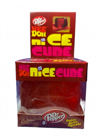 Schylling NeeDoh Dr Pepper Nice Cube - Super Solid Squish Fidget Toy