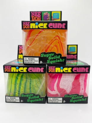Schylling NeeDoh Nice Cube Swirl - Super Solid Squish Fidget Toy