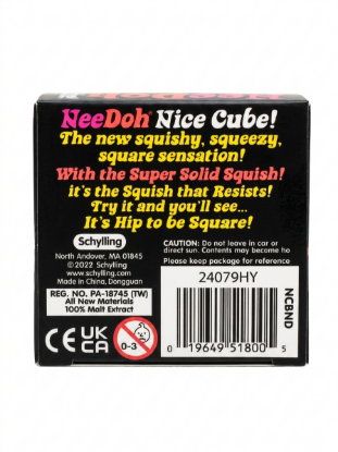 Schylling NeeDoh Nice Cube Swirl - Super Solid Squish Fidget Toy