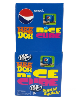 Schylling NeeDoh Pepsi Nice Cube - Super Solid Squish Fidget Toy