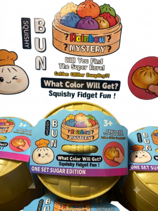 Squishy Bun Dumpling Mystery Sugar Edition Fidget Toy